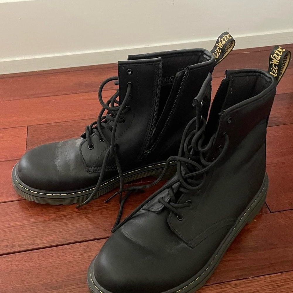 Black Dr. Marten boots
